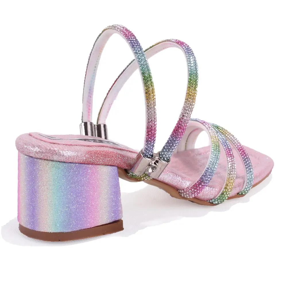 Dagoster DJA76-ASK16 Gökkuşağı Ortopedik  Kız Çocuk Abiye Ayakkab