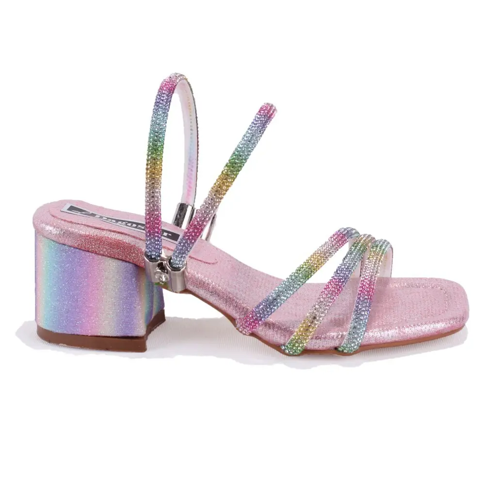 Dagoster DJA76-ASK16 Gökkuşağı Ortopedik  Kız Çocuk Abiye Ayakkab