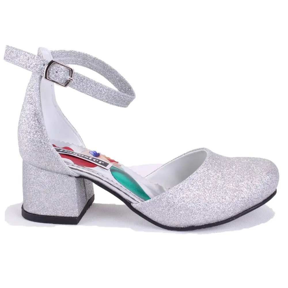 Dagoster DJA76-YB101KY Gümüş Ortopedik  Kız Çocuk Abiye Ayakkabı