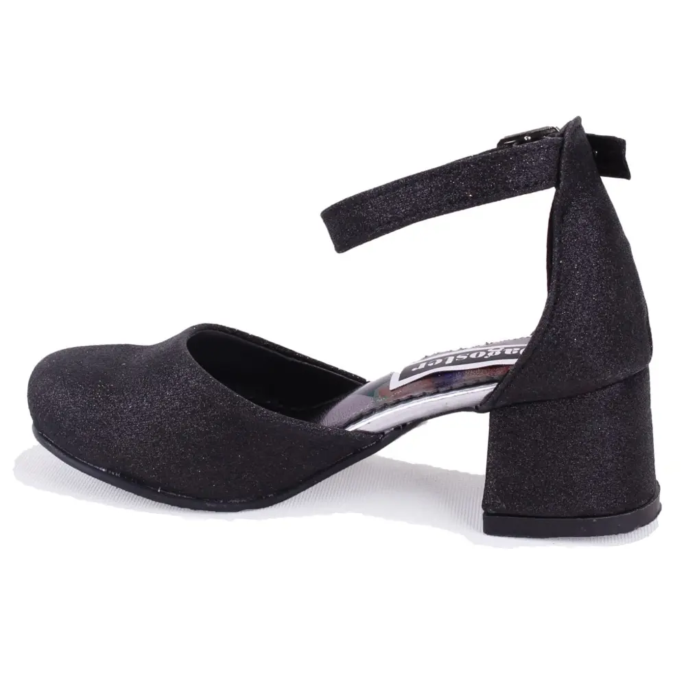 Dagoster DJA76-YB101KY Siyah Ortopedik  Kız Çocuk Abiye Ayakkabı