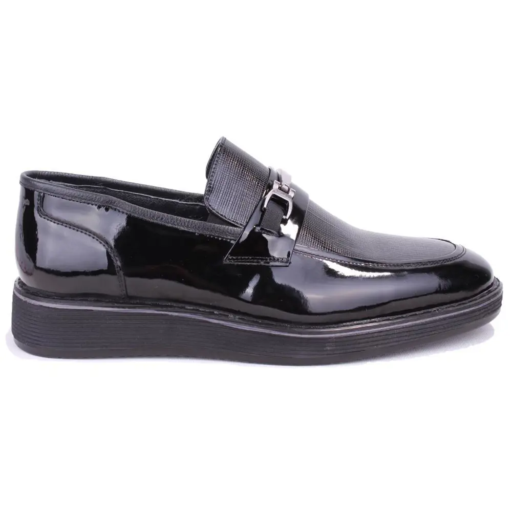 Dagoster DMA08-1800DG Siyah Poliüretan Taban Klasik Erkek Deri Ay