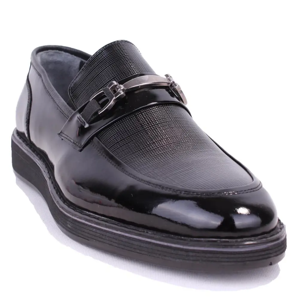 Dagoster DMA08-1800DG Siyah Poliüretan Taban Klasik Erkek Deri Ay