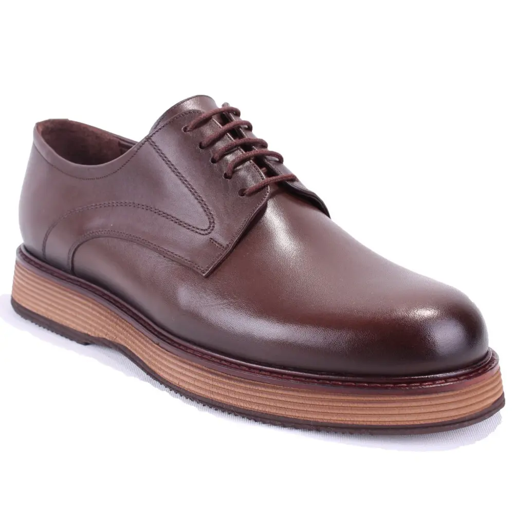 Dagoster DMA78-20801 Kahve Ortopedik Klasik Spor Erkek Deri Ayakk