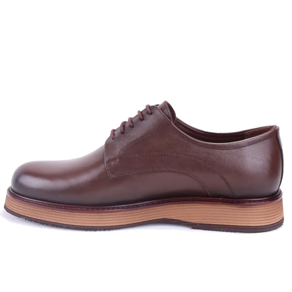 Dagoster DMA78-20801 Kahve Ortopedik Klasik Spor Erkek Deri Ayakk