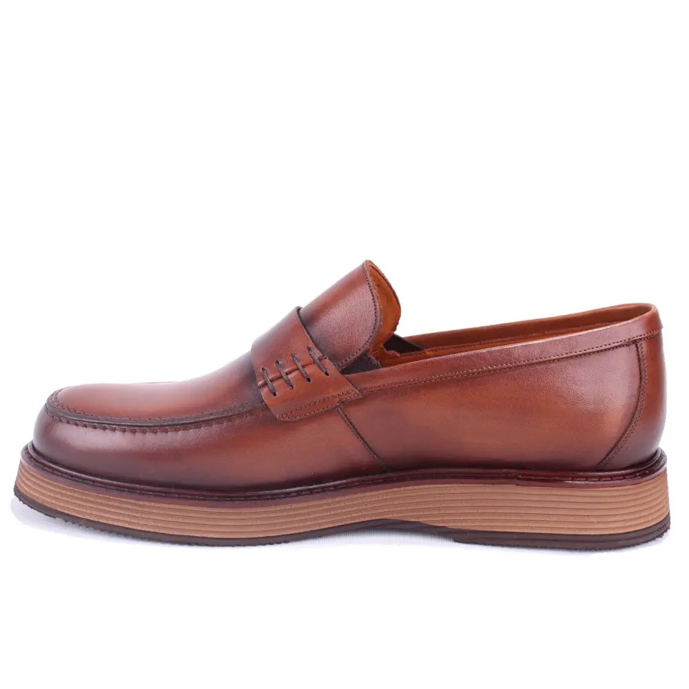 Dagoster DMA78-20823 Taba Ortopedik Klasik Spor Erkek Deri Ayakka