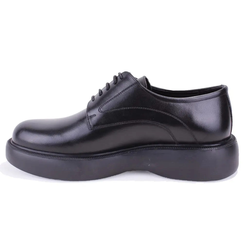 Dagoster DMA78-9505  Siyah Ortopedik Klasik Spor Erkek Deri Ayakk