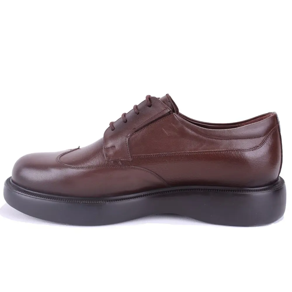 Dagoster DMA78-9543 Kahve Ortopedik Klasik Spor Erkek Deri Ayakka