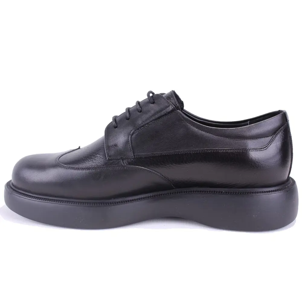 Dagoster DMA78-9543  Siyah Ortopedik Klasik Spor Erkek Deri Ayakk