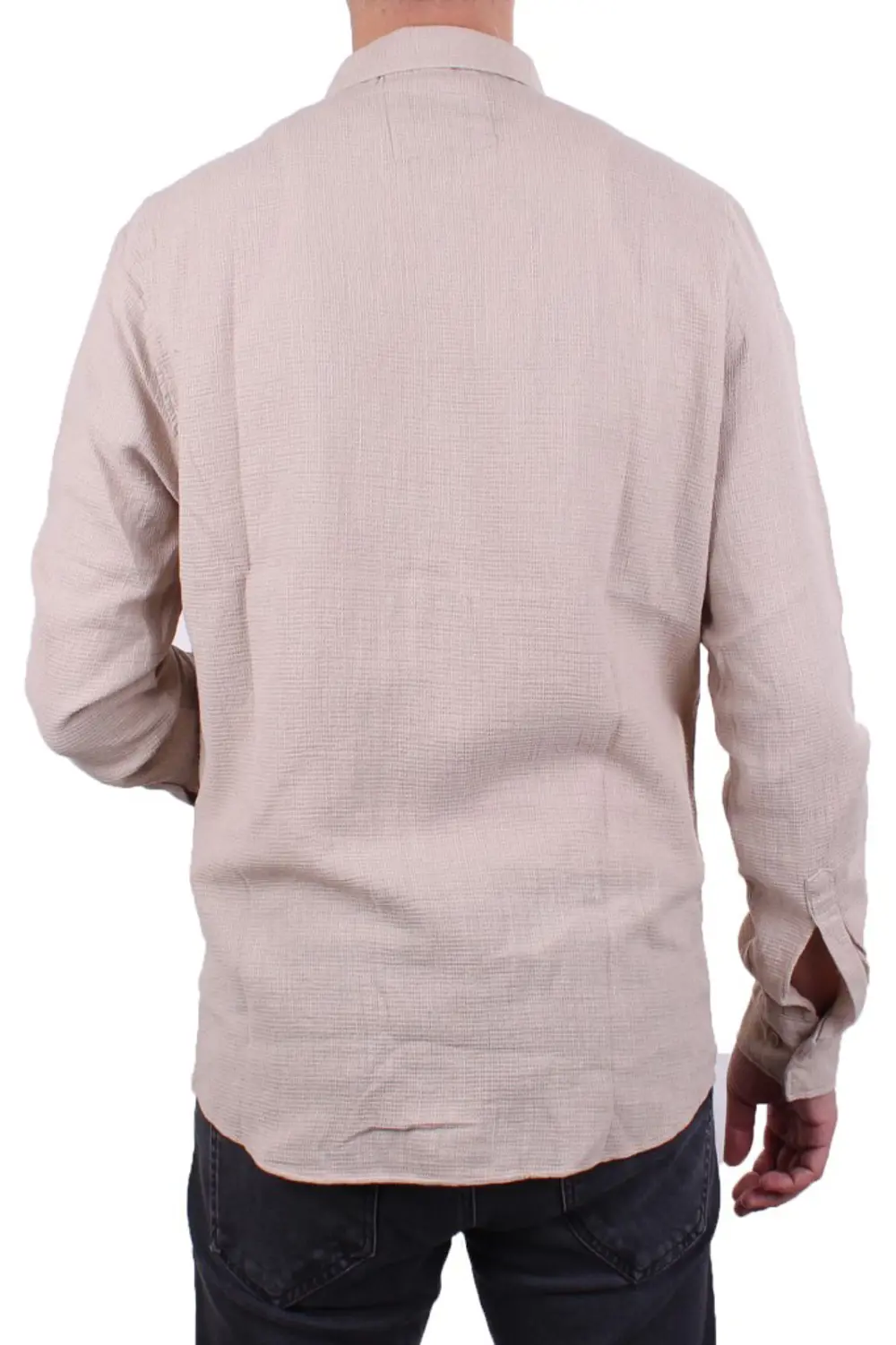 Dagoster DMG23-128281 Taş Günlük Normal Kalıp Uzun Kol Erkek Göml