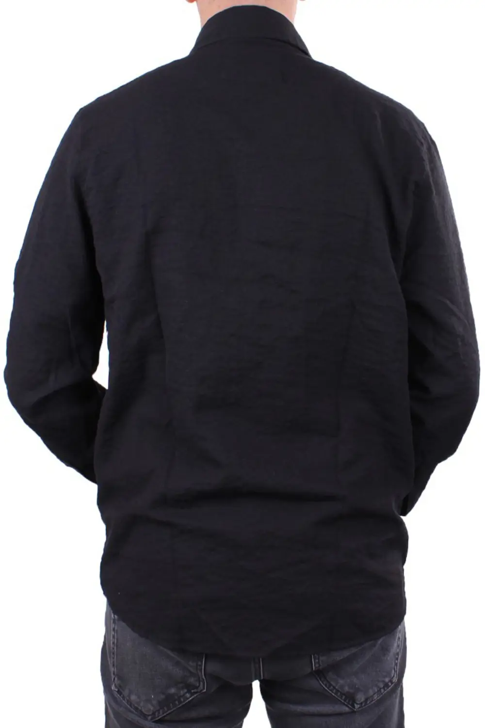 Dagoster DMG23-129627 Siyah  Günlük Normal Kalıp Uzun Kol Erkek G