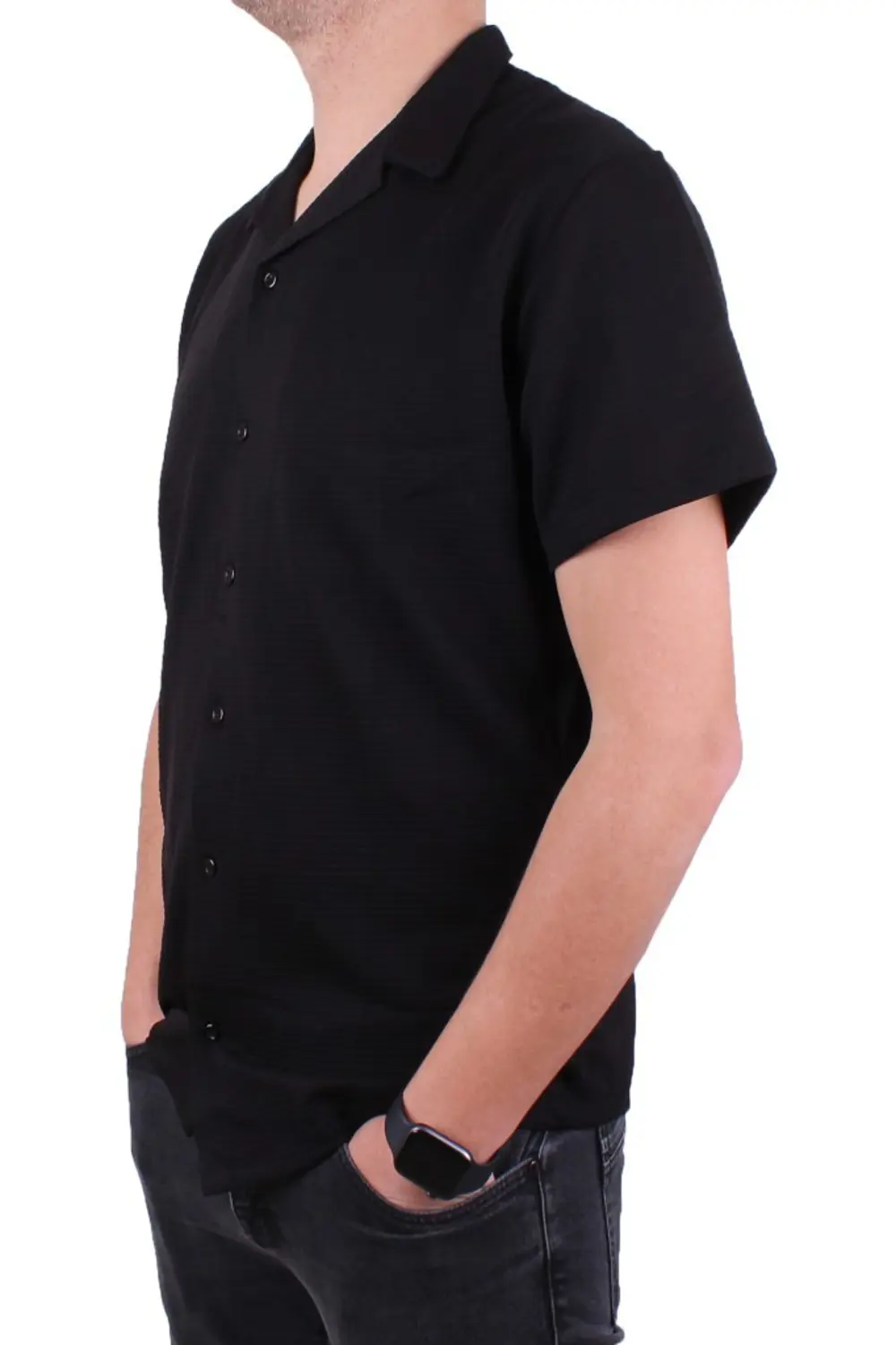 Dagoster DMG23-199598 Siyah Ottoman Örme Apaj Yaka Oversize Kalıp Dagoster DMG23-199598 Siyah Ottoman Örme Apaj Yaka Oversize Kalıp