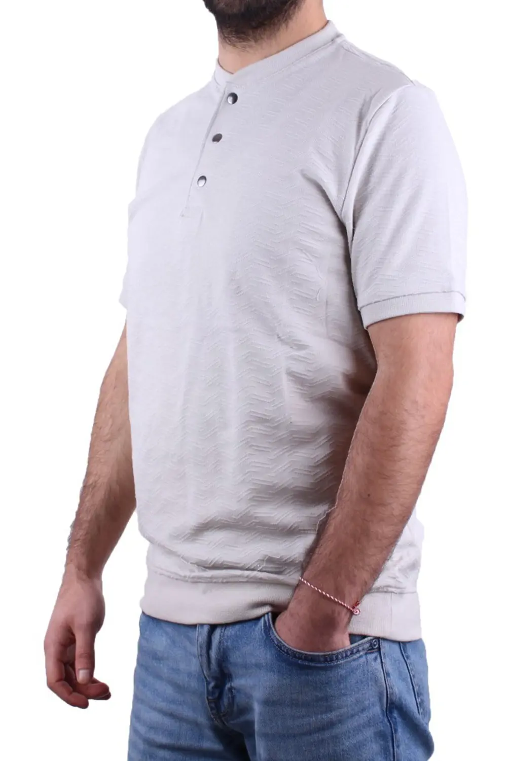 Dagoster DMG23-211240 Gri Günlük Hakim Yaka Erkek Tişört Dagoster DMG23-211240 Gri Günlük Hakim Yaka Erkek Tişört