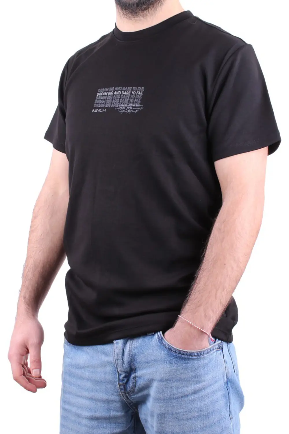 Dagoster DMG23-211676 Siyah Günlük Bisiklet Yaka Erkek Tişört Dagoster DMG23-211676 Siyah Günlük Bisiklet Yaka Erkek Tişört