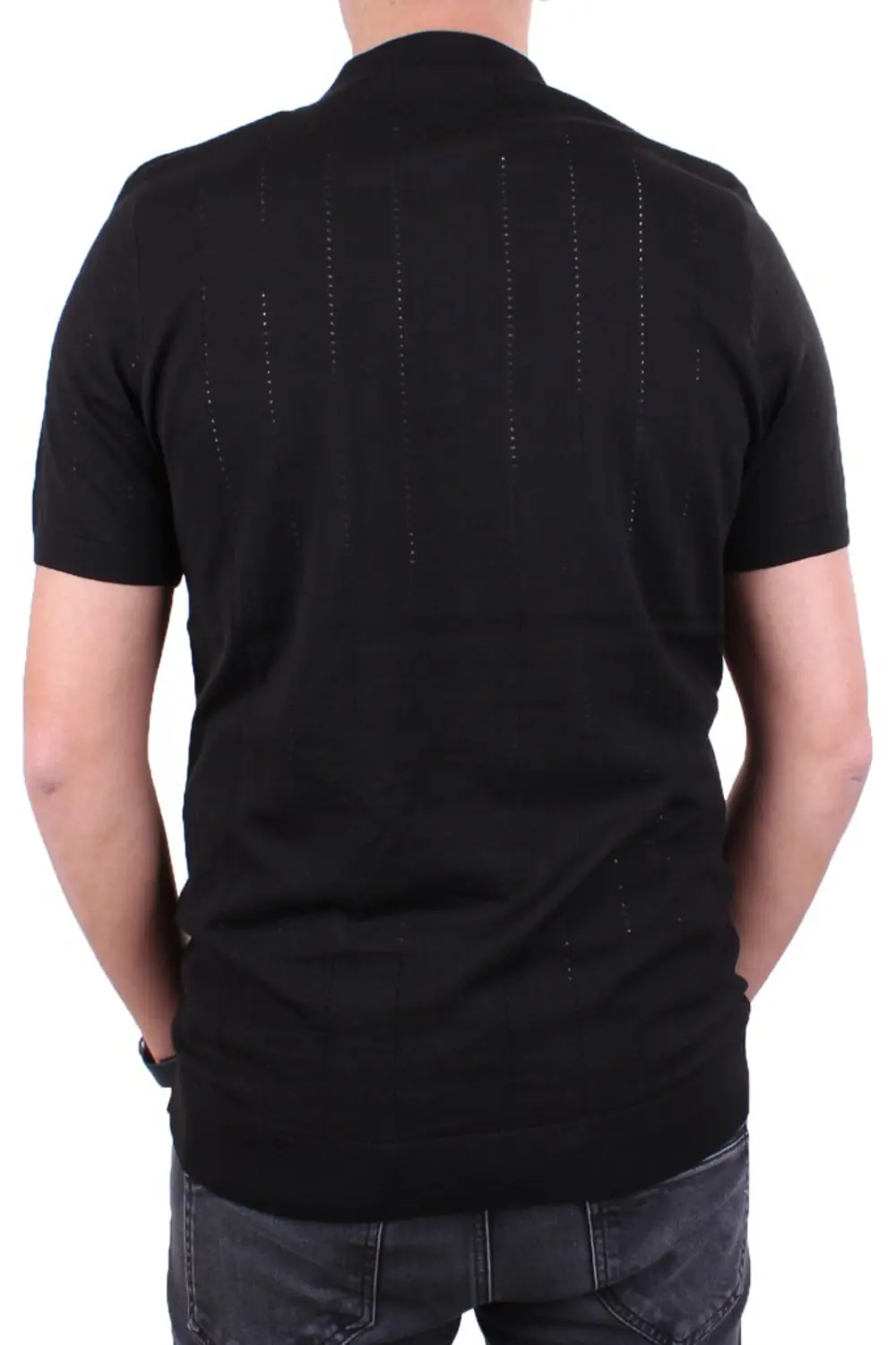 Dagoster DMG23-511228 Siyah Günlük Fermuarlı Polo Yaka Erkek Tişö Dagoster DMG23-511228 Siyah Günlük Fermuarlı Polo Yaka Erkek Tişö
