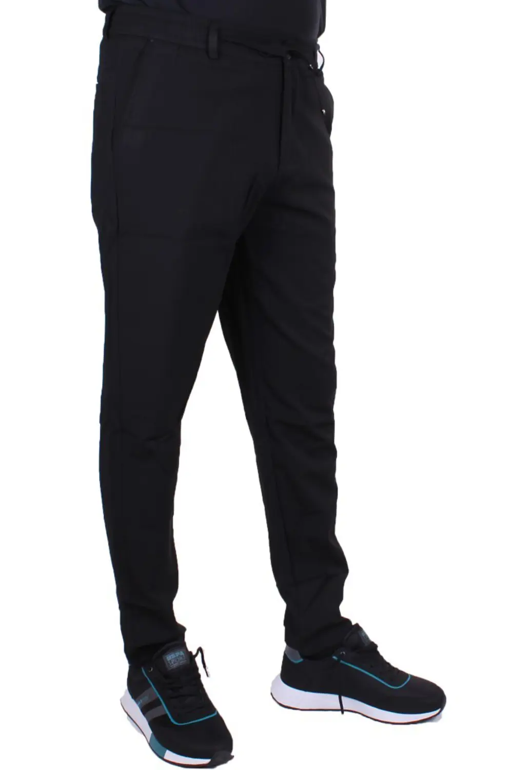 Dagoster DMG23-619712 Siyah Normal Bel Düz Paça Jogger Erkek Pan Dagoster DMG23-619712 Siyah Normal Bel Düz Paça Jogger Erkek Pan