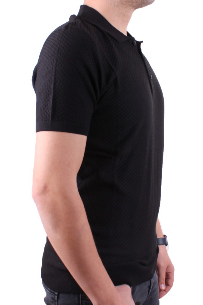 Dagoster  Dmg23-511231 Siyah Günlük Polo Yaka Erkek Tişört