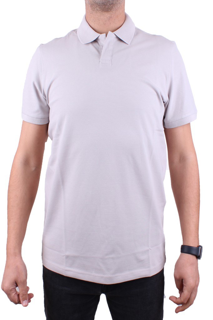 Dagoster  Dmg23-231319 Gri Günlük Yarım Patlı Pike Polo Yaka Erkek