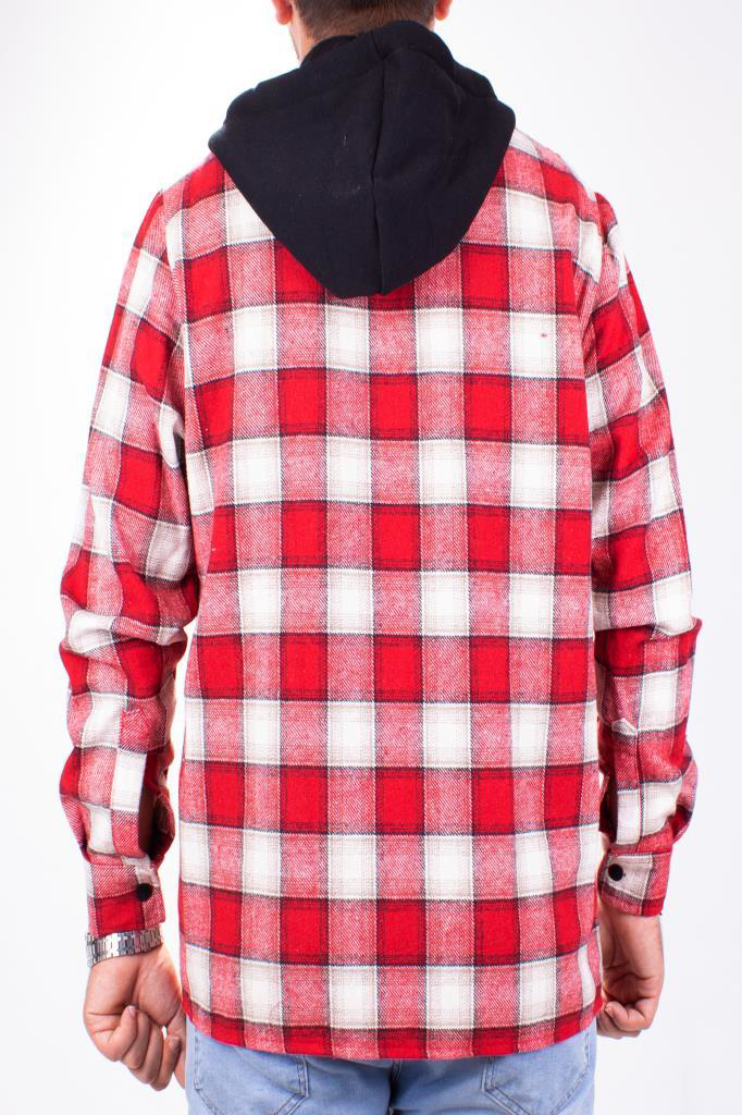 Dagoster Dmg23-193714 Kırmızı Günlük Kapüşonlu Oversize Oduncu E Dagoster Dmg23-193714 Kırmızı Günlük Kapüşonlu Oversize Oduncu E