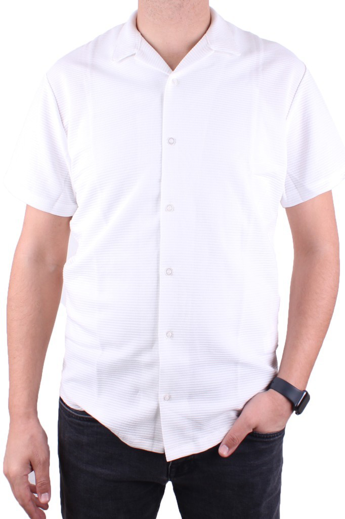 Dagoster  Dmg23-199598 Ekru Ottoman Örme Apaj Yaka Oversize Kalıp 