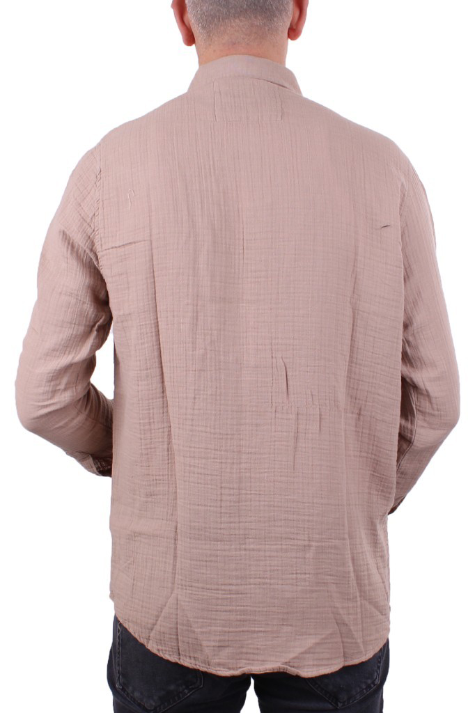 Dagoster  Dmg23-121362 Toprak Günlük Müslin Normal Kalip Uzun Kol 