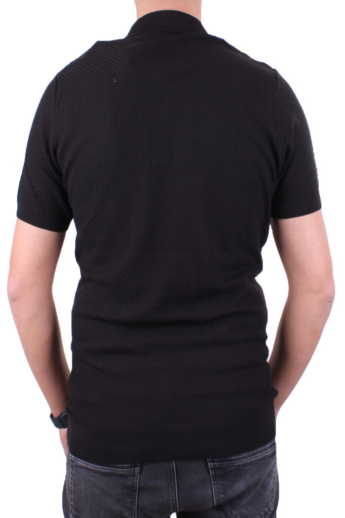 Dagoster  Dmg23-511231 Siyah Günlük Polo Yaka Erkek Tişört
