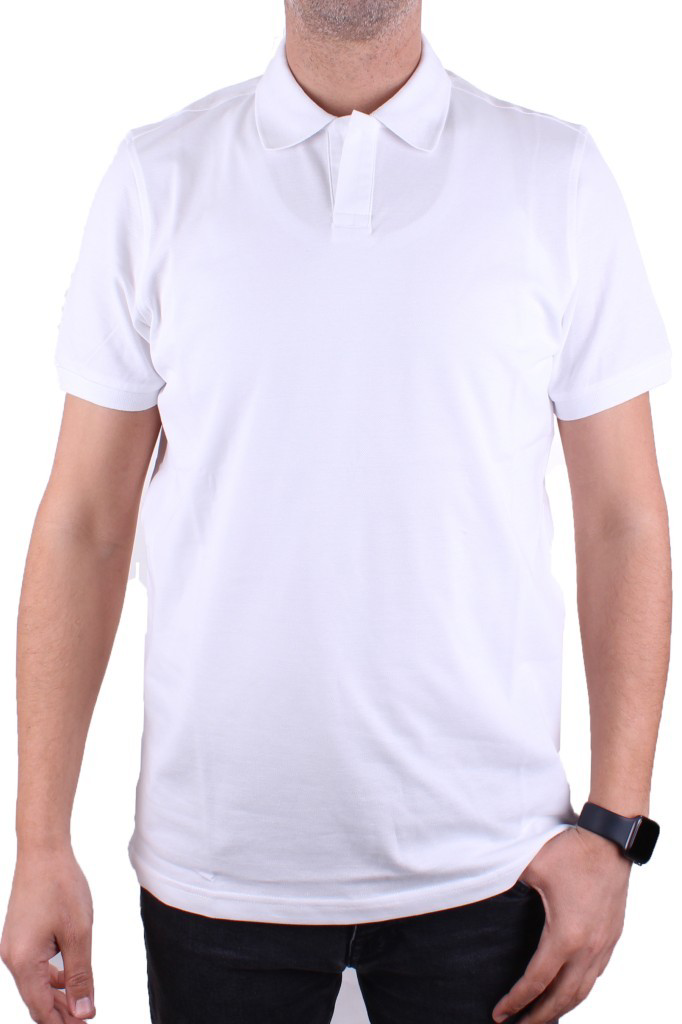 Dagoster  Dmg23-231319 Beyaz Günlük Yarım Patlı Pike Polo Yaka Erk