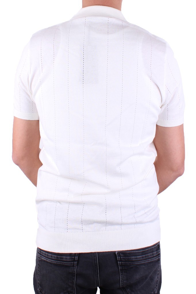 Dagoster  Dmg23-511228 Ekru Günlük Fermuarlı Polo Yaka Erkek Tişör