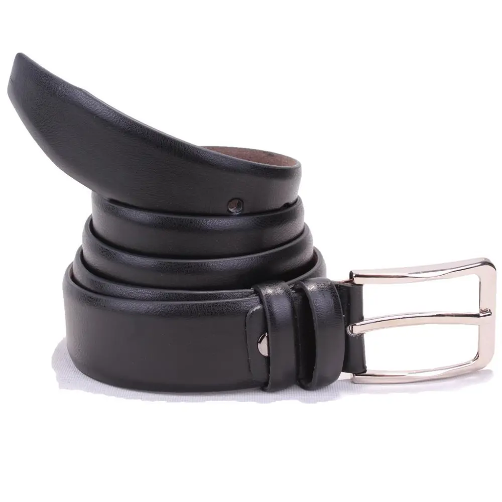 Dagoster DMK26-302 Siyah 3,5 cm Suni Deri Erkek Kemer