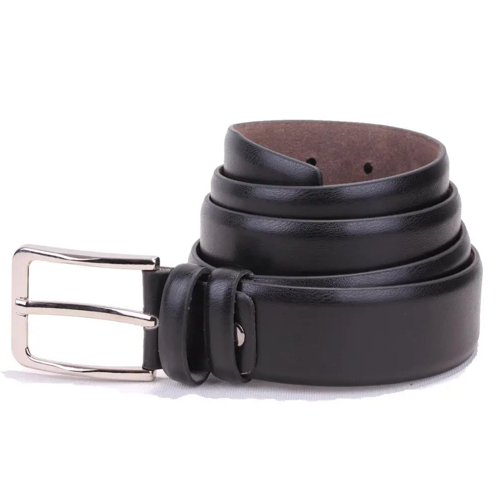 Dagoster DMK26-302 Siyah 3,5 cm Suni Deri Erkek Kemer