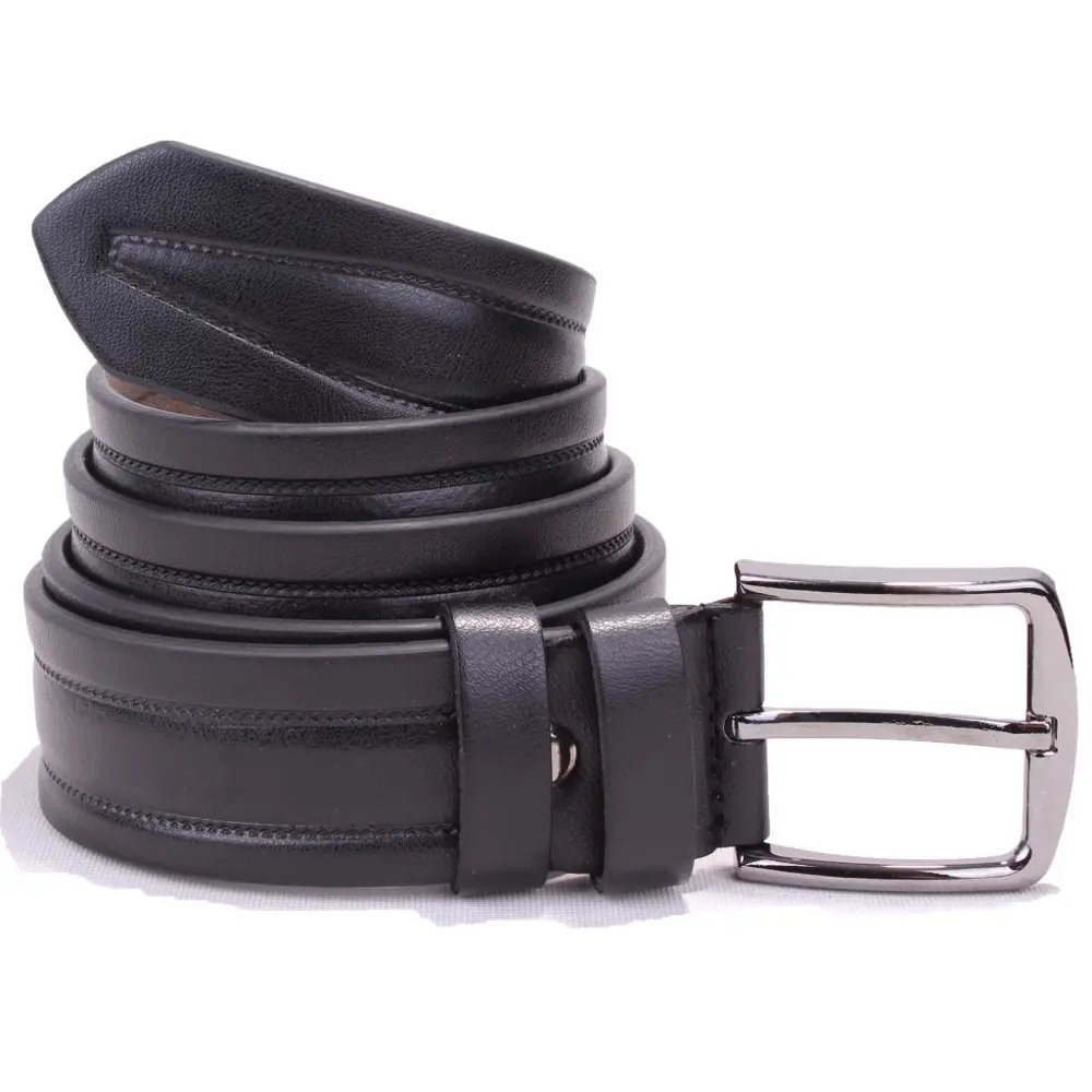 Dagoster DMK26-351 Siyah 4 cm Suni Deri Erkek Kemer