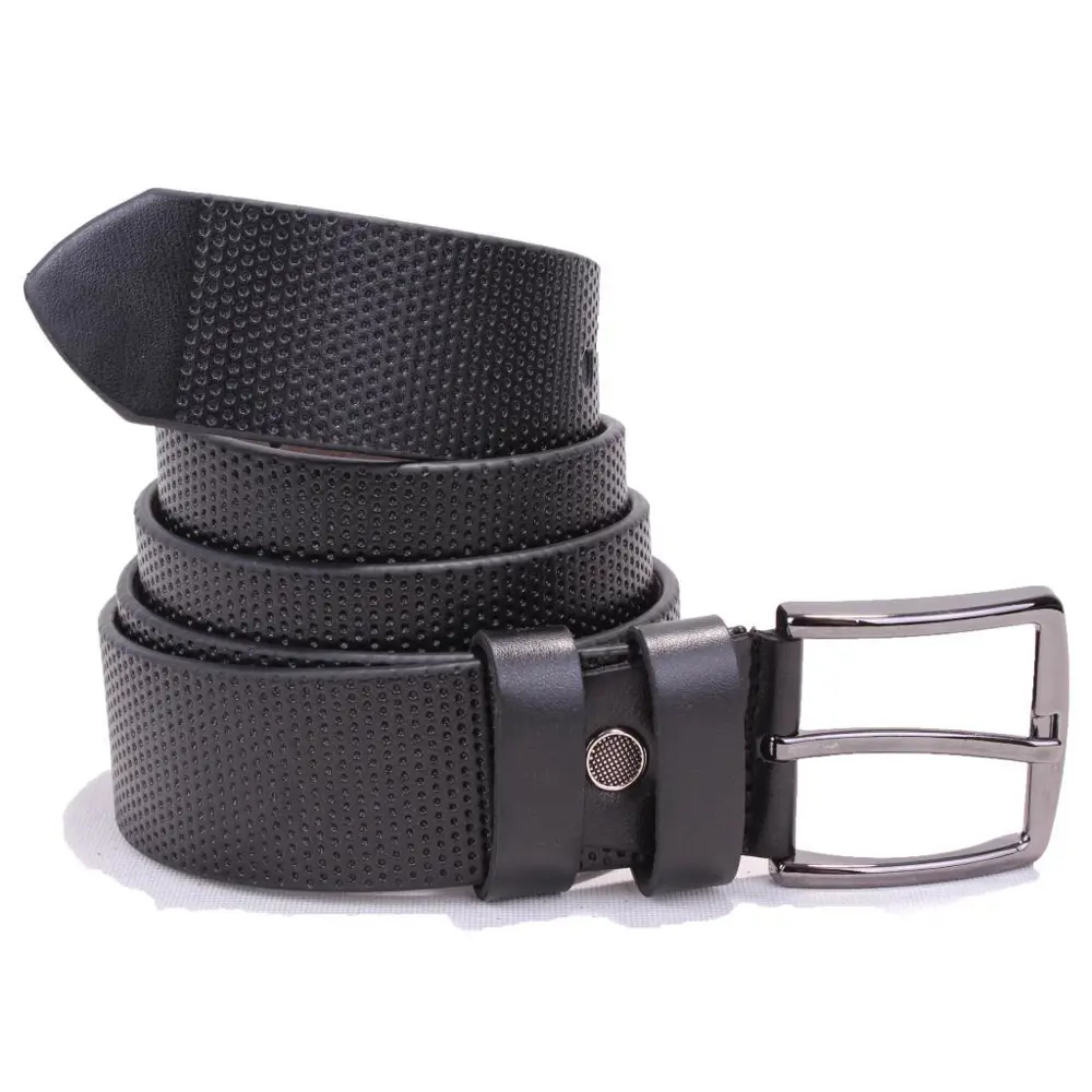 Dagoster DMK26-352 Siyah 4 cm Suni Deri Erkek Kemer
