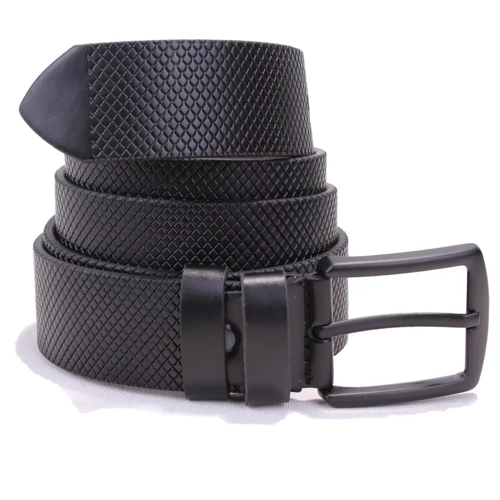 Dagoster DMK26-353 Siyah 4 cm Suni Deri Erkek Kemer