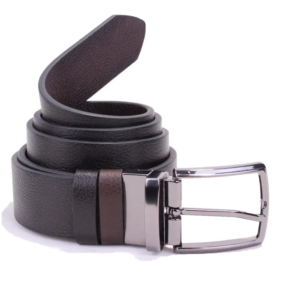 Dagoster DMK26-465DG Siyah Kahve 4 cm Çift Taraflı Hakiki Deri Er