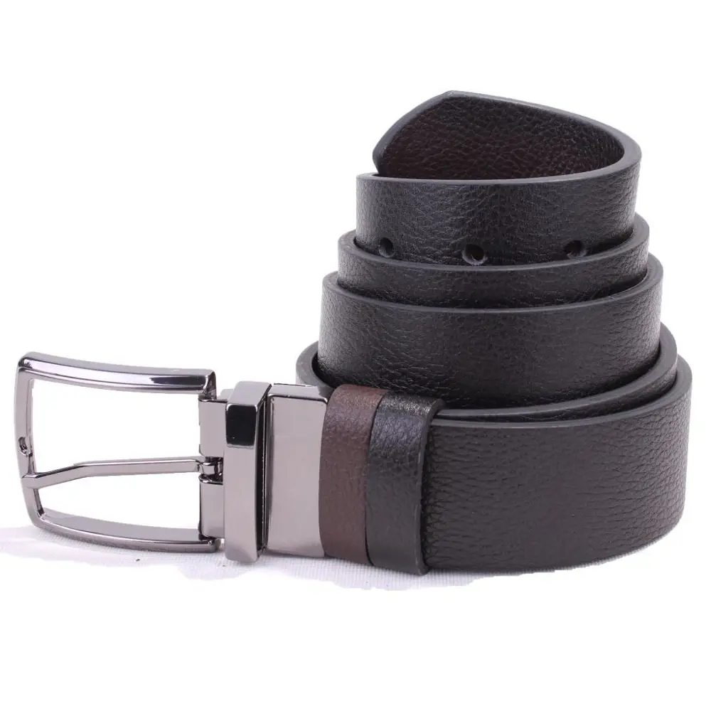 Dagoster DMK26-465DG Siyah Kahve 4 cm Çift Taraflı Hakiki Deri Er