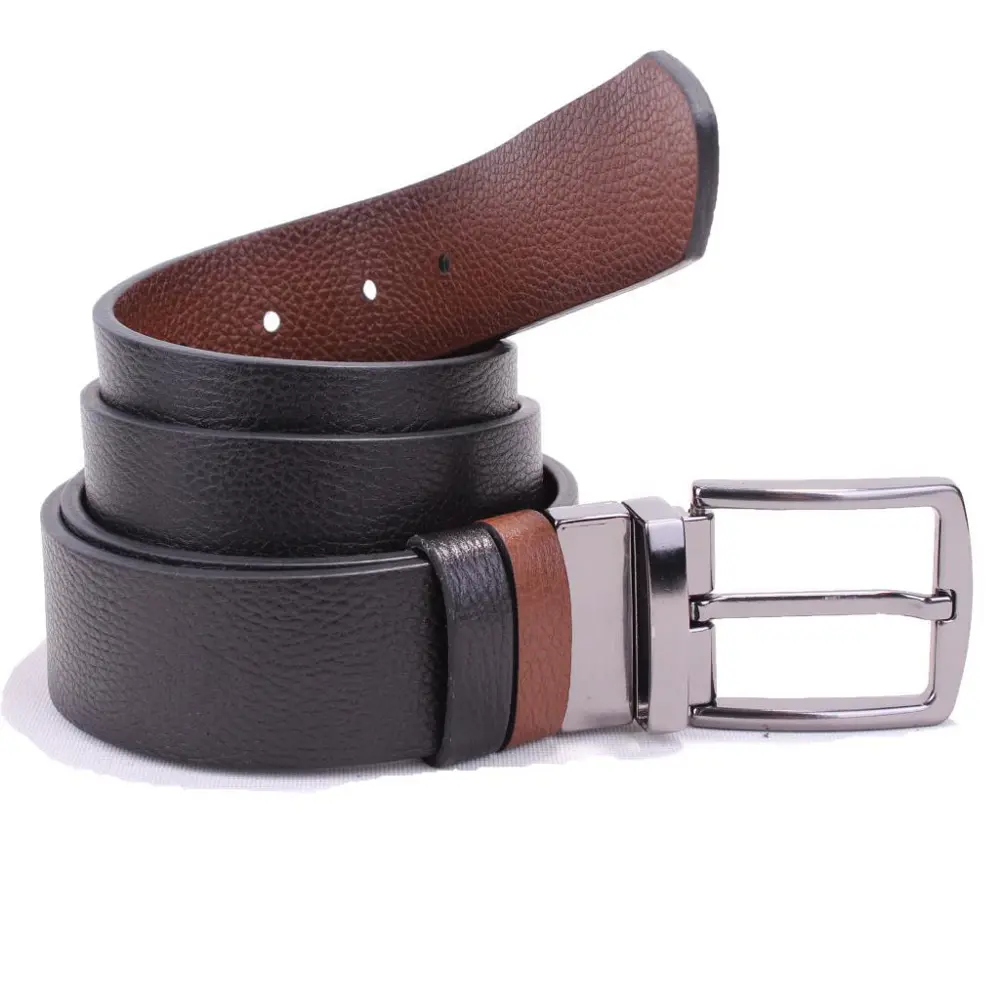 Dagoster DMK26-465DG Siyah Taba 4 cm Çift Taraflı Hakiki Deri Erk