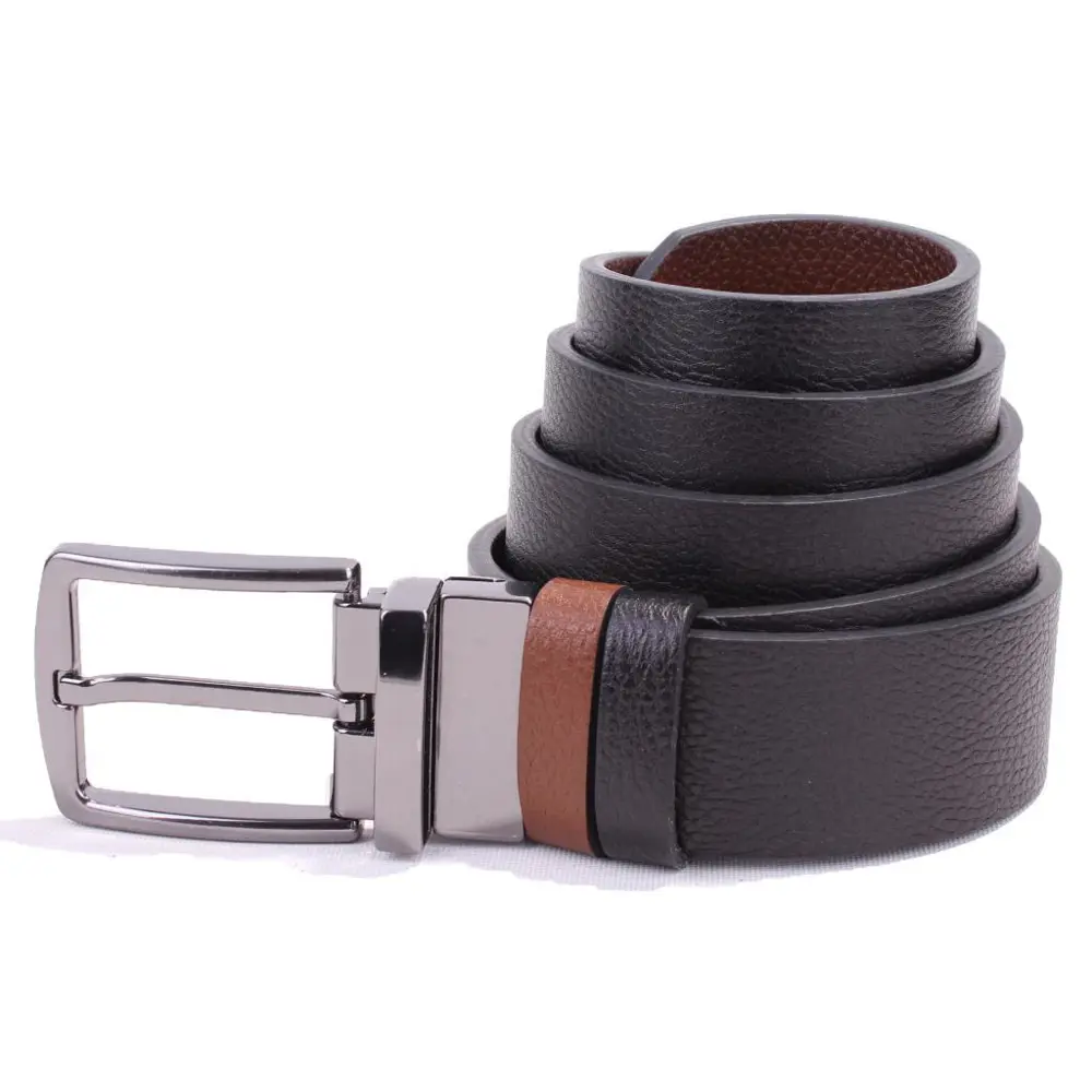Dagoster DMK26-465DG Siyah Taba 4 cm Çift Taraflı Hakiki Deri Erk