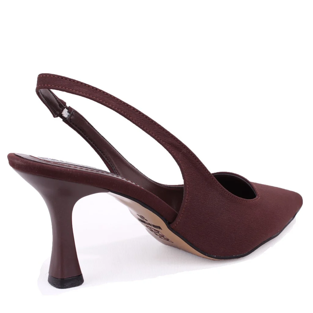 Dagoster DZA07-1296052 Kahve 7,5 cm İnce Topuklu Klasik Kadın Aya