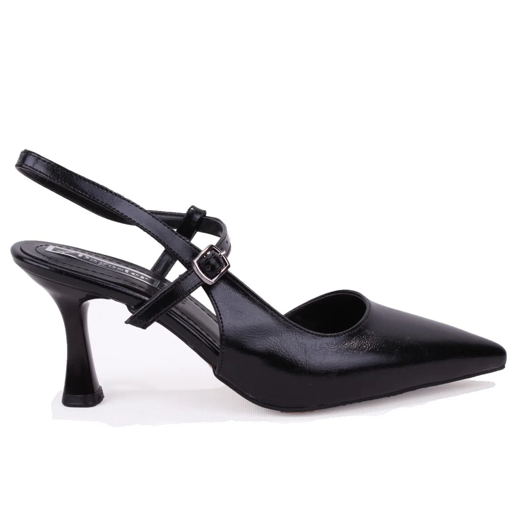 Dagoster DZA07-1296047 Siyah 8 cm İnce Topuklu Klasik Kadın Ayakk