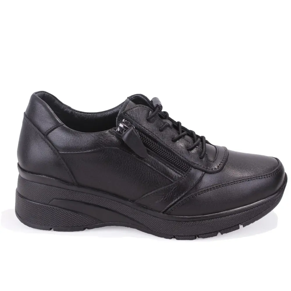 Dagoster DZA07-1309045 Siyah Ortopedik Günlük Deri Kadın Ayakkabı Dagoster DZA07-1309045 Siyah Ortopedik Günlük Deri Kadın Ayakkabı