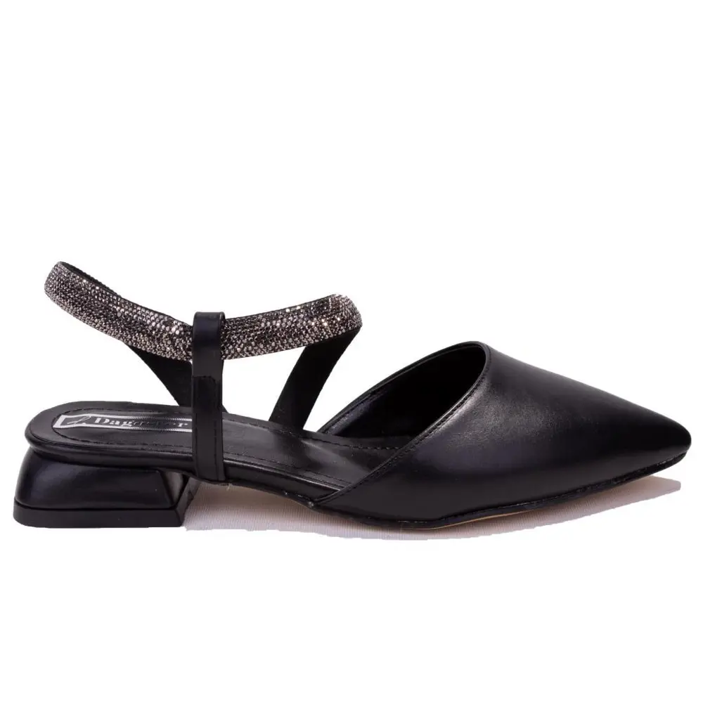 Dagoster DZA07-36503811 Siyah Klasik Topuklu Kadın Ayakkabı
