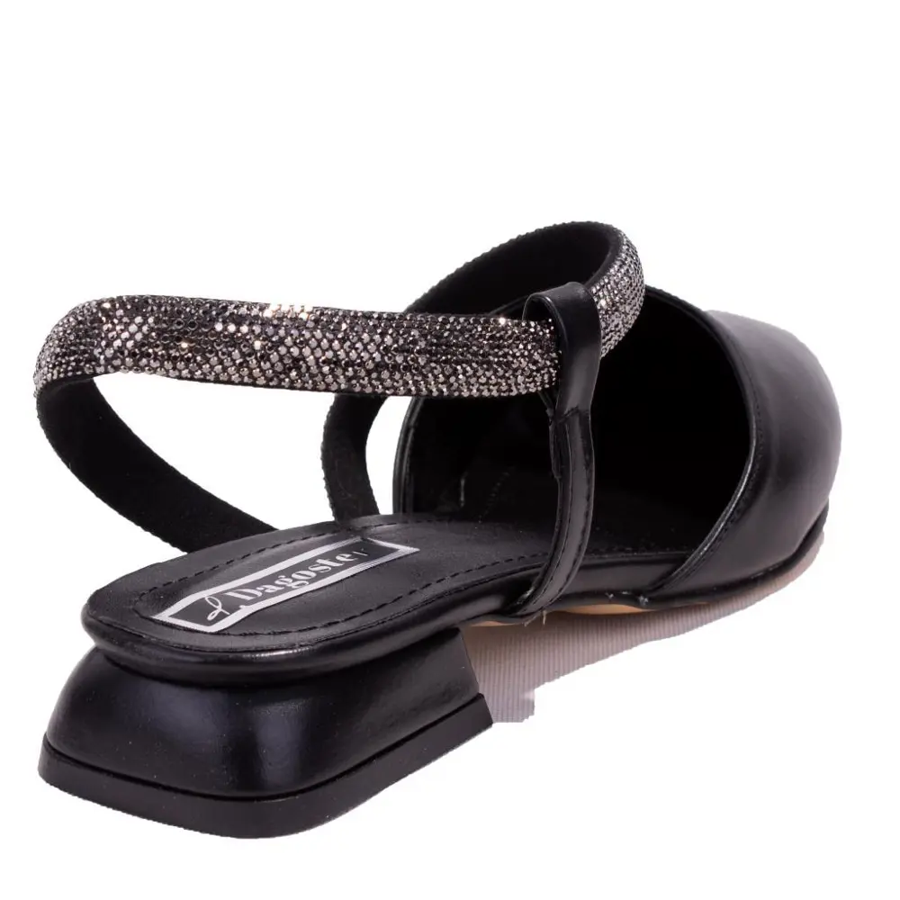 Dagoster DZA07-36503811 Siyah Klasik Topuklu Kadın Ayakkabı