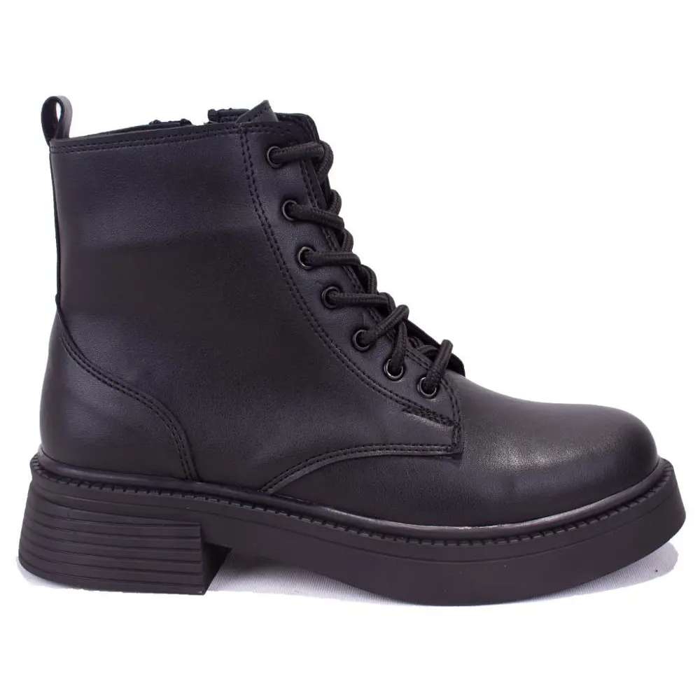 Dagoster DZA07-3892402 Siyah Günlük Düz Taban Kadın Bot