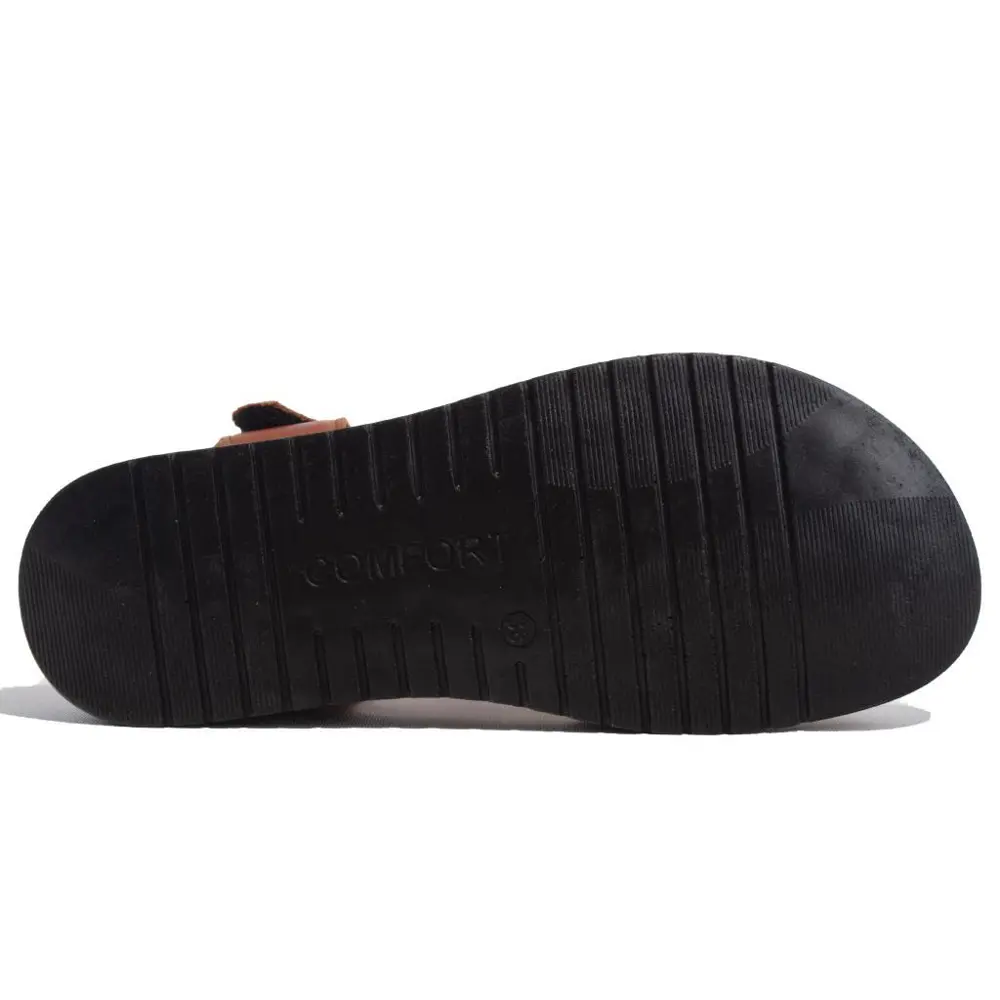 Dagoster DZA07-60021011 Taba Günlük Ortopedik Deri Kadın sandalet