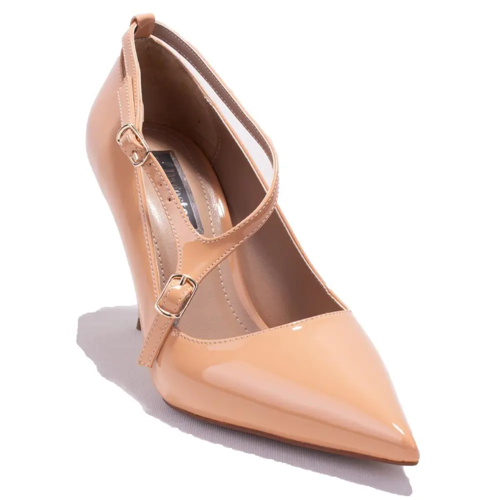 Dagoster DZA07-7129215 Nut Rugan Abiye Topuklu Kadın Ayakkabı