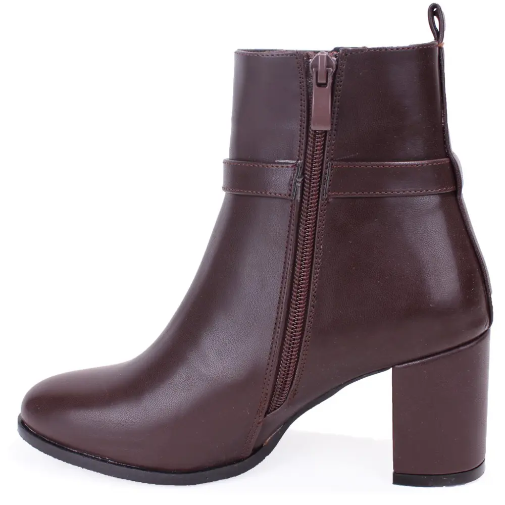 Dagoster DZA07-7251759 Kahve Klasik Topuklu Kadın Bot