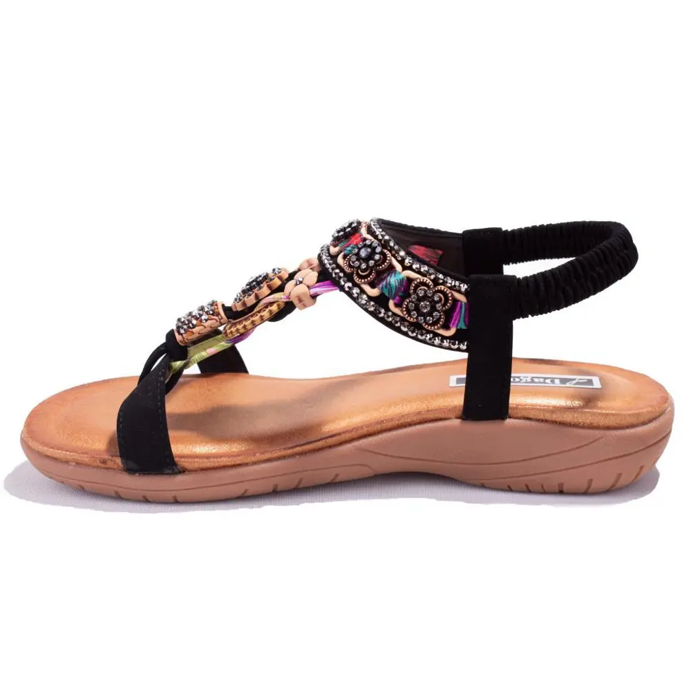 Dagoster DZA07-7416782 Siyah Günlük Ortopedik Kadın sandalet