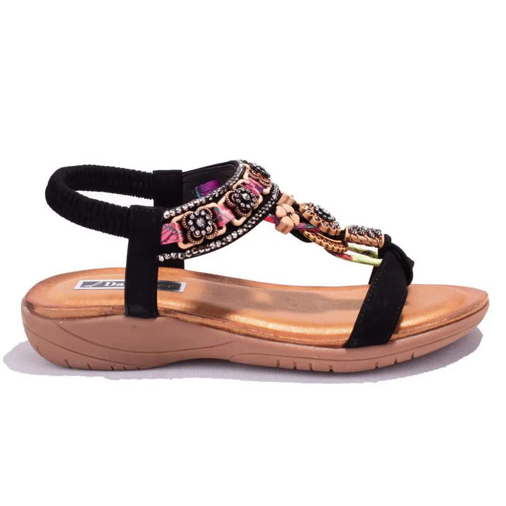 Dagoster DZA07-7416782 Siyah Günlük Ortopedik Kadın sandalet