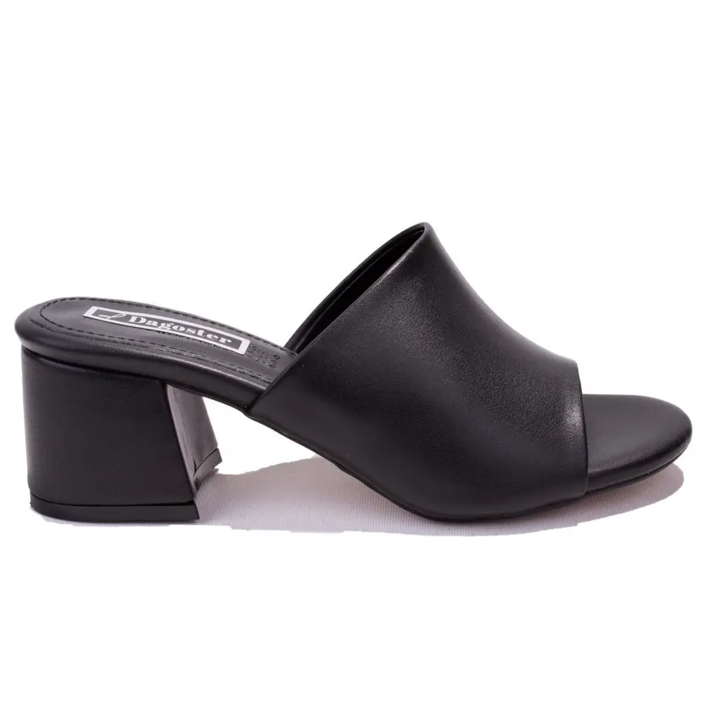 Dagoster DZA07-811304 Siyah Klasik Topuklu Kadın Terlik Dagoster DZA07-811304 Siyah Klasik Topuklu Kadın Terlik