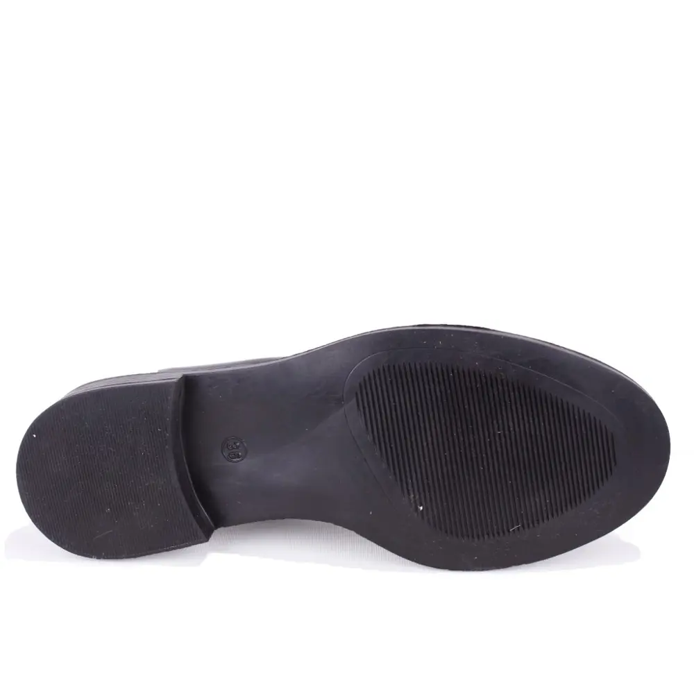 Dagoster DZA07-863701 Siyah Rugan Günlük Loafer  Kadın Ayakkabı