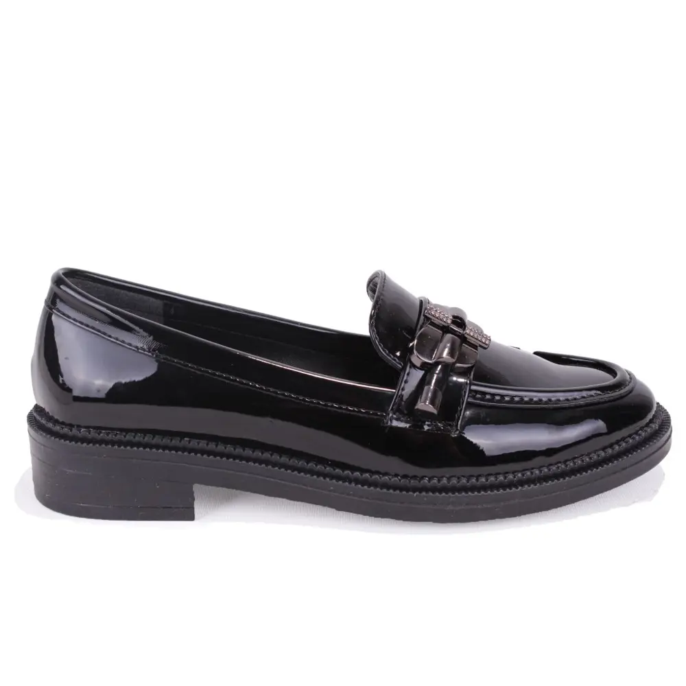 Dagoster DZA07-863705 Siyah Rugan Günlük Loafer Kadın Ayakkabı Dagoster DZA07-863705 Siyah Rugan Günlük Loafer Kadın Ayakkabı